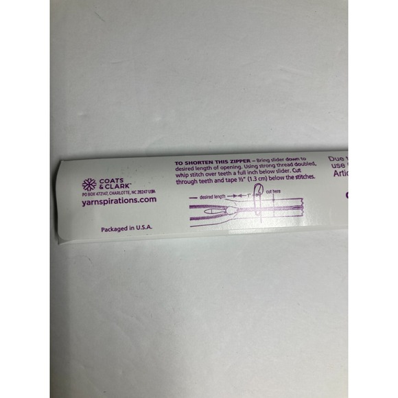 Coats Invisible Zipper 20" To 22" Bright Green  F84/22-287A (Pack‎ of 2) NEW - Picture 7 of 9